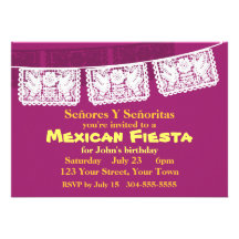 Mexican Fiesta Party Invitations