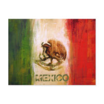 MEXICAN FLAG - MEXICO STYLE POSTCARD