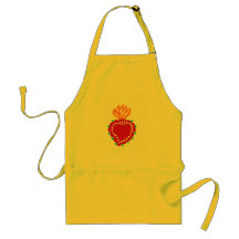 Mexican Folk Art Sacred Heart Apron