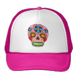 Mexican Folk Art Sugar Skull Hat