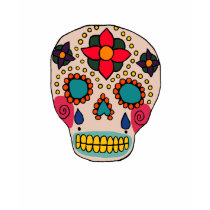 Mexican Folk Art Sugar Skull T Shirt