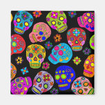 Mexican Folk Art Sugar Skulls Magnets