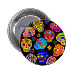 Mexican Folk Art Sugar Skulls Pins
