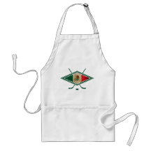 Mexican Ice Hockey Flag Aprons