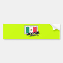 Mexican product bumper sticker