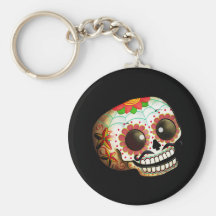 Mexican Sugar Skull Keychains