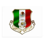 Mexicano Futbol badge emblem soccer Shield Post Cards