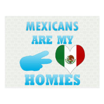 Mexicans are my Homies Postcard