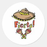 Mexico Fiesta Round Stickers