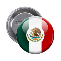 Mexico Flag 2.0 Pinback Buttons