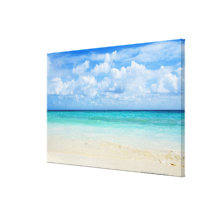 Mexico, Playa Del Carmen, tropical beach Gallery Wrap Canvas