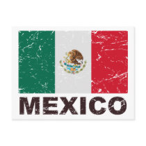 Mexico Vintage Flag Postcards