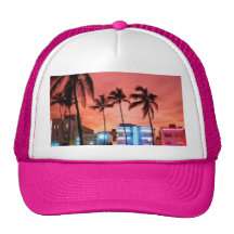 Miami Beach, Florida Mesh Hats