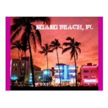 Miami Beach, Florida Post Card