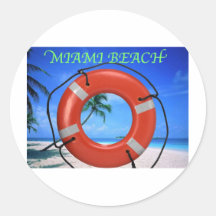 MIAMI BEACH LIFE SAVER STICKERS
