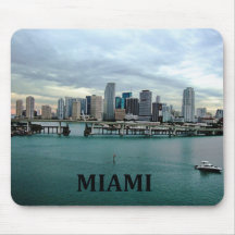 Miami Florida Skyline Mousepad