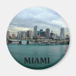 Miami Florida Skyline Refrigerator Magnet