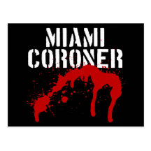 Miami Metro PD Coroner Post Card