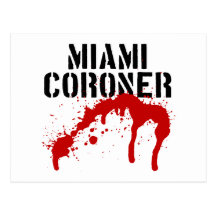 Miami Metro PD Coroner Postcard