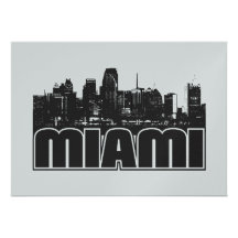 Miami Skyline Custom Invite