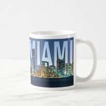 Miami Skyline Panorama Mug