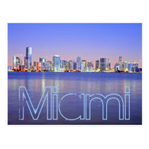 Miami, the Magic City at dawn Post Card