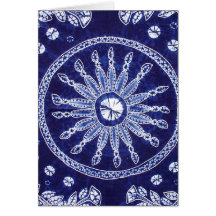 Miao Indigo Tie-Dye #4 Greeting Card
