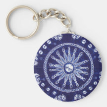 Miao Indigo Tie-Dye #4 Keychain