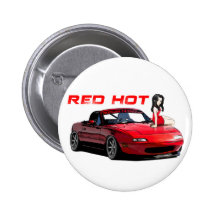 Miata MX-5 Red Hot Pin