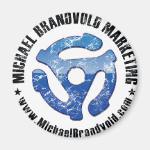 Michael Brandvold Marketing Distressed Logo Refrigerator Magnets