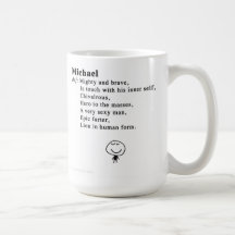 michael coffee mug