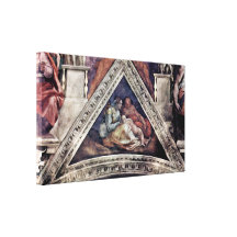 Michelangelo Buonarroti - Ancestors of Christ Canvas Print