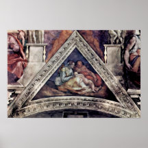 Michelangelo Buonarroti - Ancestors of Christ Posters