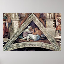 Michelangelo Buonarroti - Ancestors of Christ Poster