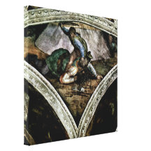 Michelangelo Buonarroti - David and Goliath Canvas Print