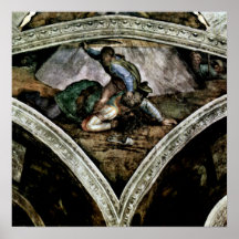 Michelangelo Buonarroti - David and Goliath Posters