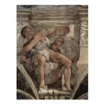 Michelangelo Buonarroti Deckenfresko zur Sch?pfung Post Card