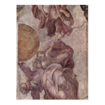 Michelangelo Buonarroti Deckenfresko zur Sch?pfung Post Cards