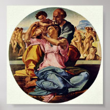 Michelangelo Buonarroti - Holy Family tondo Print