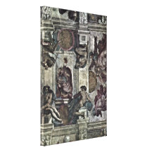 Michelangelo Buonarroti - Sun and moon Stretched Canvas Prints