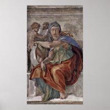 Michelangelo Buonarroti - The Delphic Sibyl Posters