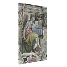 Michelangelo Buonarroti - The Erythraean Sibylle Canvas Print