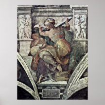 Michelangelo Buonarroti - The Libyan Sibyl Print
