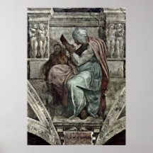 Michelangelo Buonarroti - The Persian Sibyl Poster