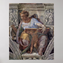 Michelangelo Buonarroti - The Prophet Daniel Posters