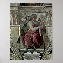 Michelangelo Buonarroti - The Prophet Jessaja Poster