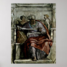 Michelangelo Buonarroti - The Prophet Joel Poster