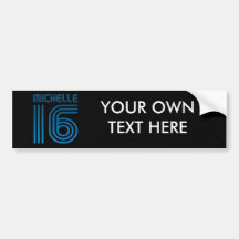 MICHELLE 2016 VINTAGE.png Bumper Sticker