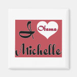 michelle obama pnk - Customised Magnets