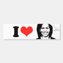 MICHELLE OBAMA TALK BUBBLE BUMPER STICKERS